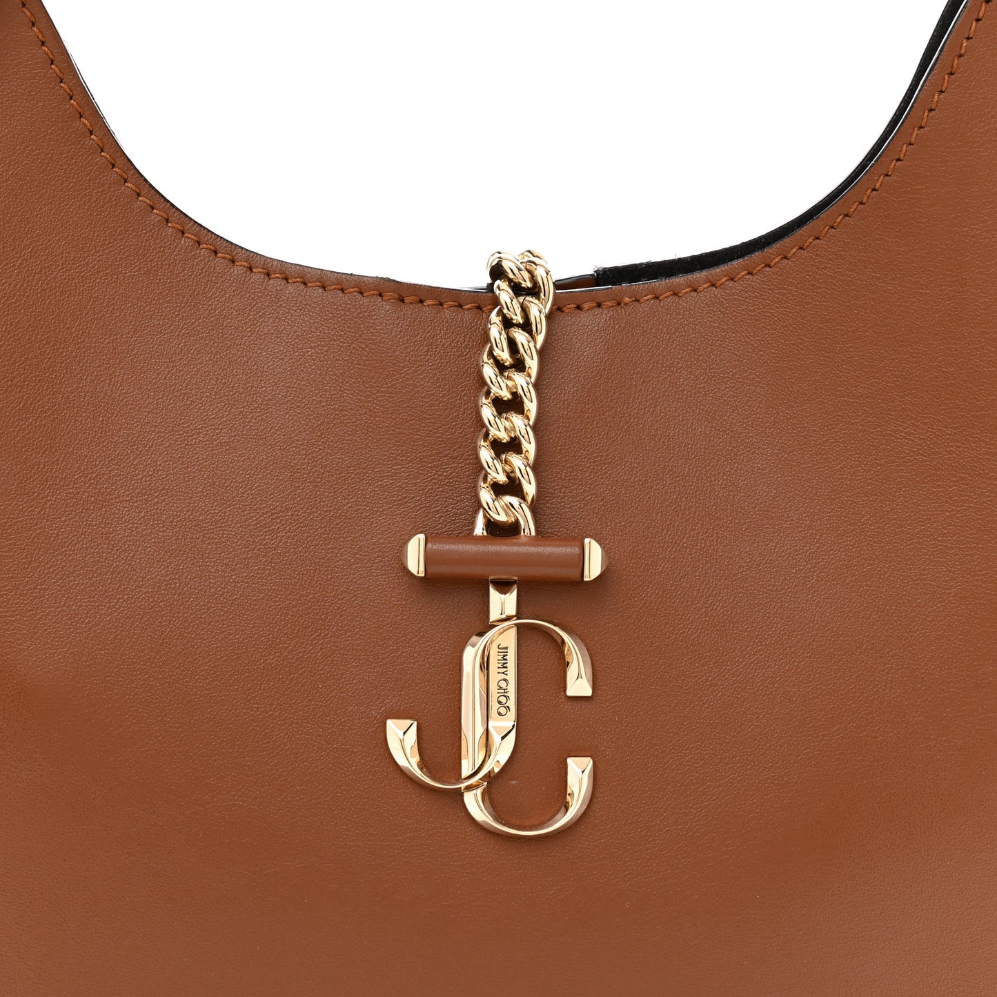Calfskin Varenne Small Hobo Dark Tan
