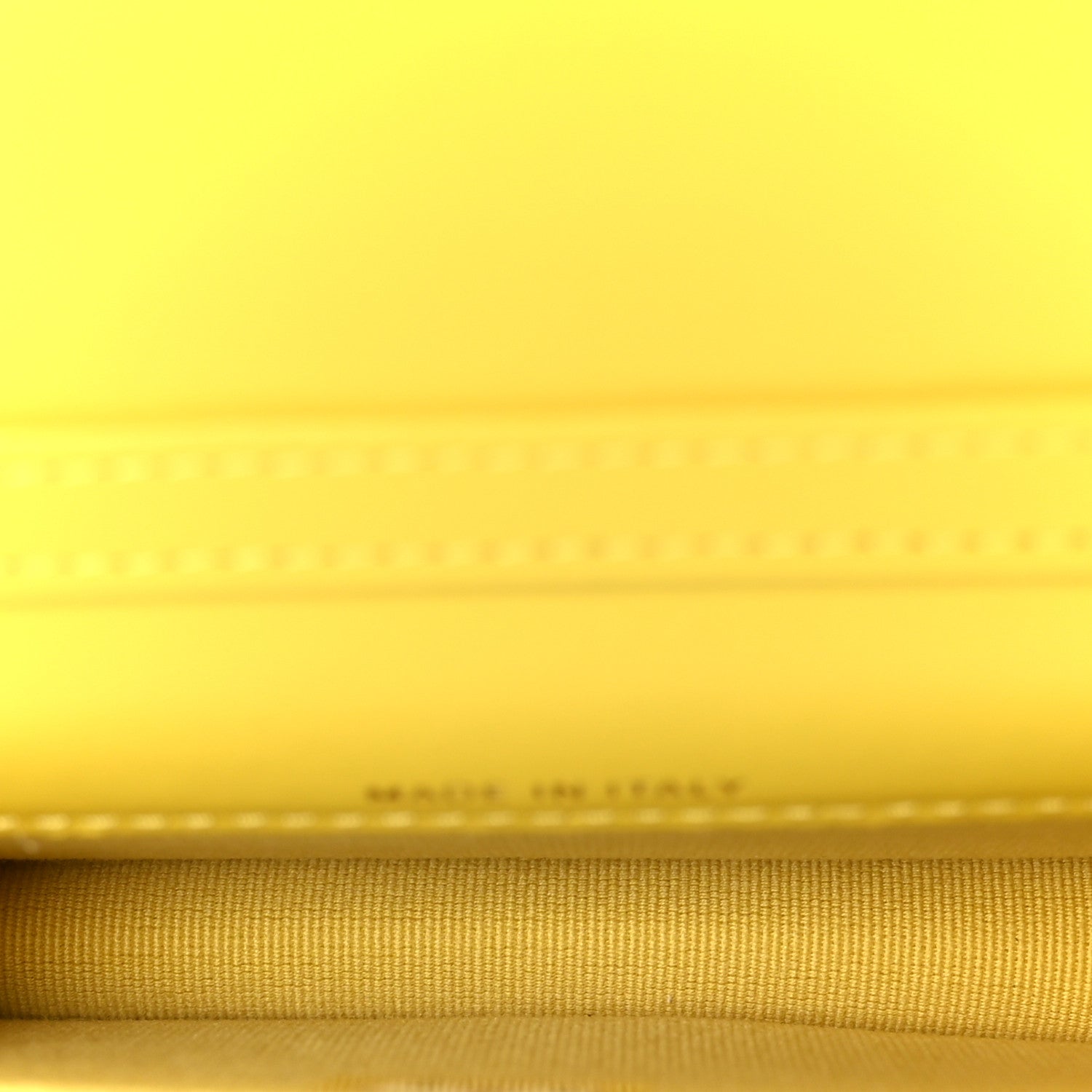 Chanel Lambskin Quilted Enamel Logo Flap Card Holder On Chain Yellow 5 of 15