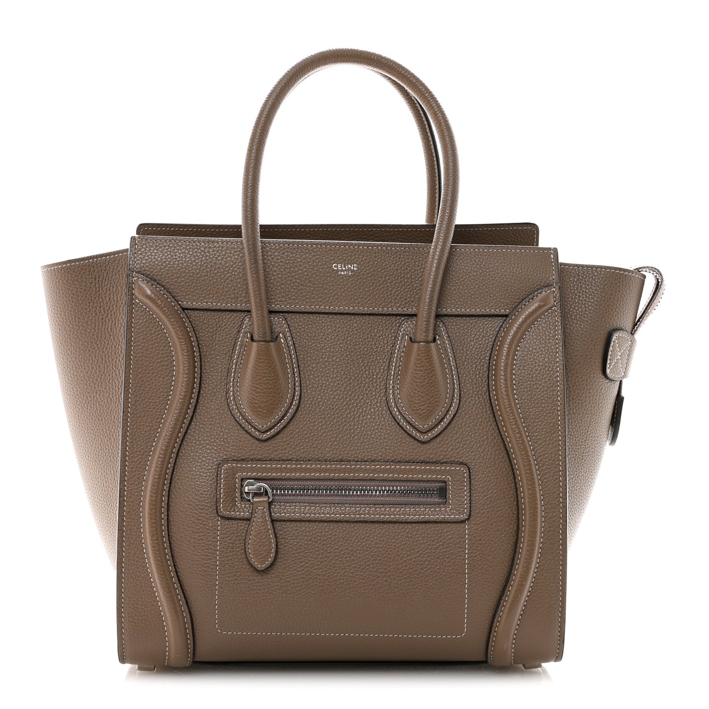 Drummed Calfskin Micro Luggage Souris