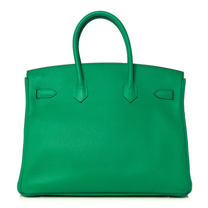 Hermes Taurillon Clemence Birkin 35 Menthe 4 of 34