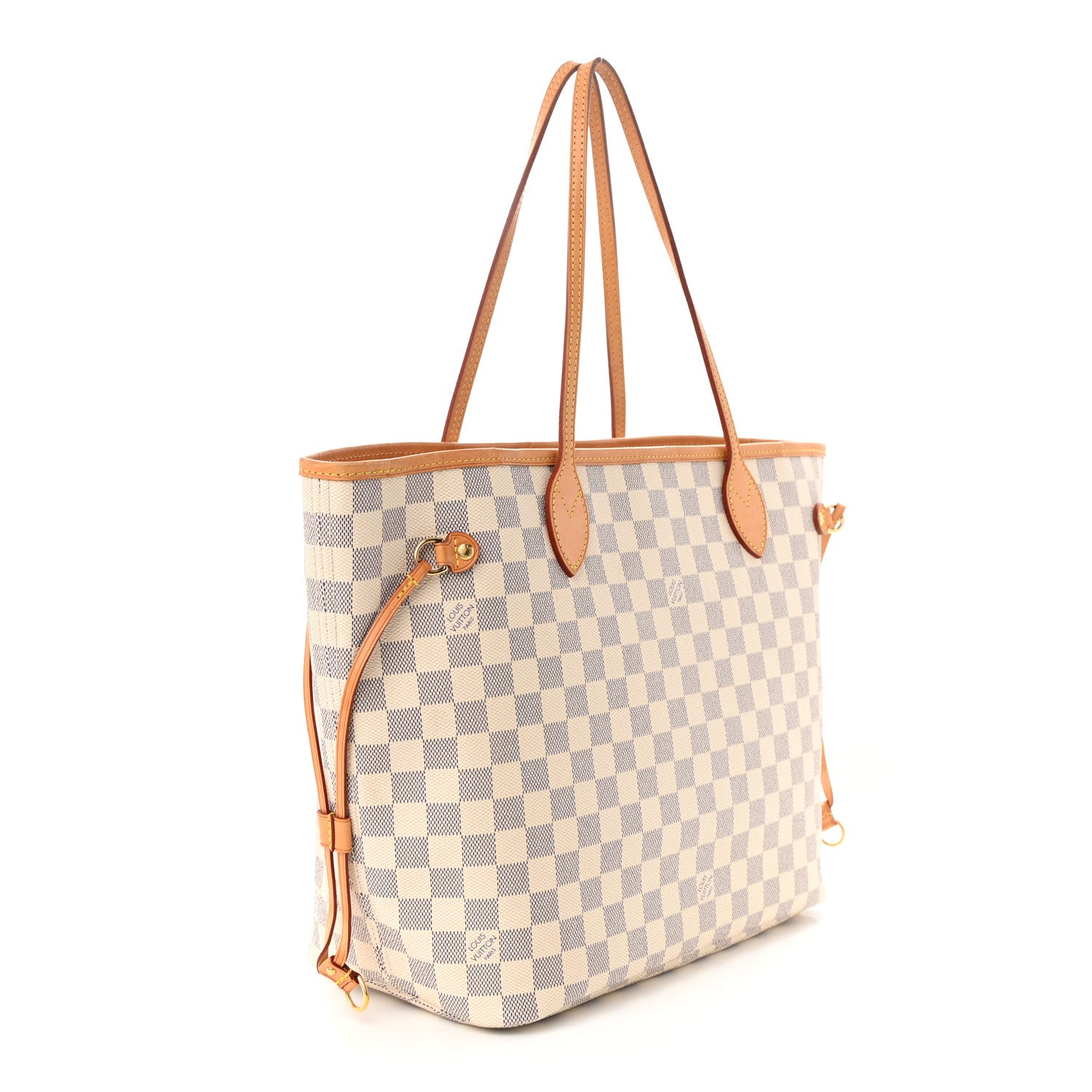 Louis Vuitton Damier Azur Neo Neverfull MM Rose Ballerine 3 of 11