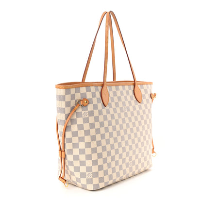 Louis Vuitton Damier Azur Neo Neverfull MM Rose Ballerine 3 of 11