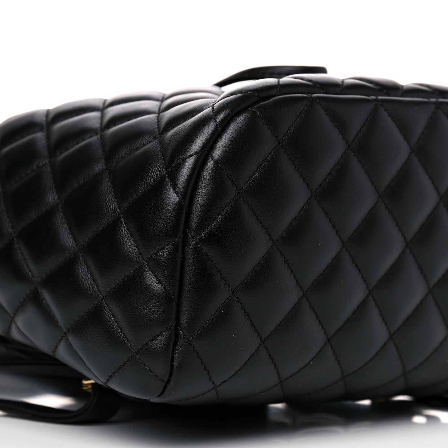 Lambskin Quilted Small Urban Spirit Backpack Black