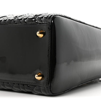 Christian Dior Patent Cannage Large Lady Dior Black 10 of 10