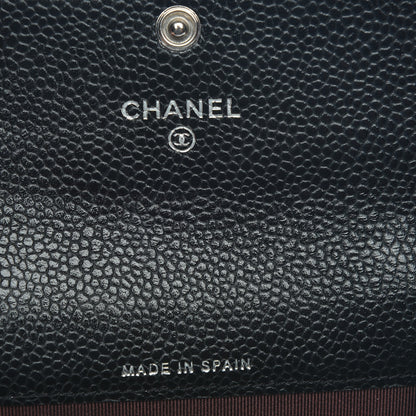 Chanel Caviar Quilted Flap Card Holder Black 6 of 7
