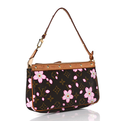 Louis Vuitton Monogram Cherry Blossom Pochette Accessories Brown 4 of 10