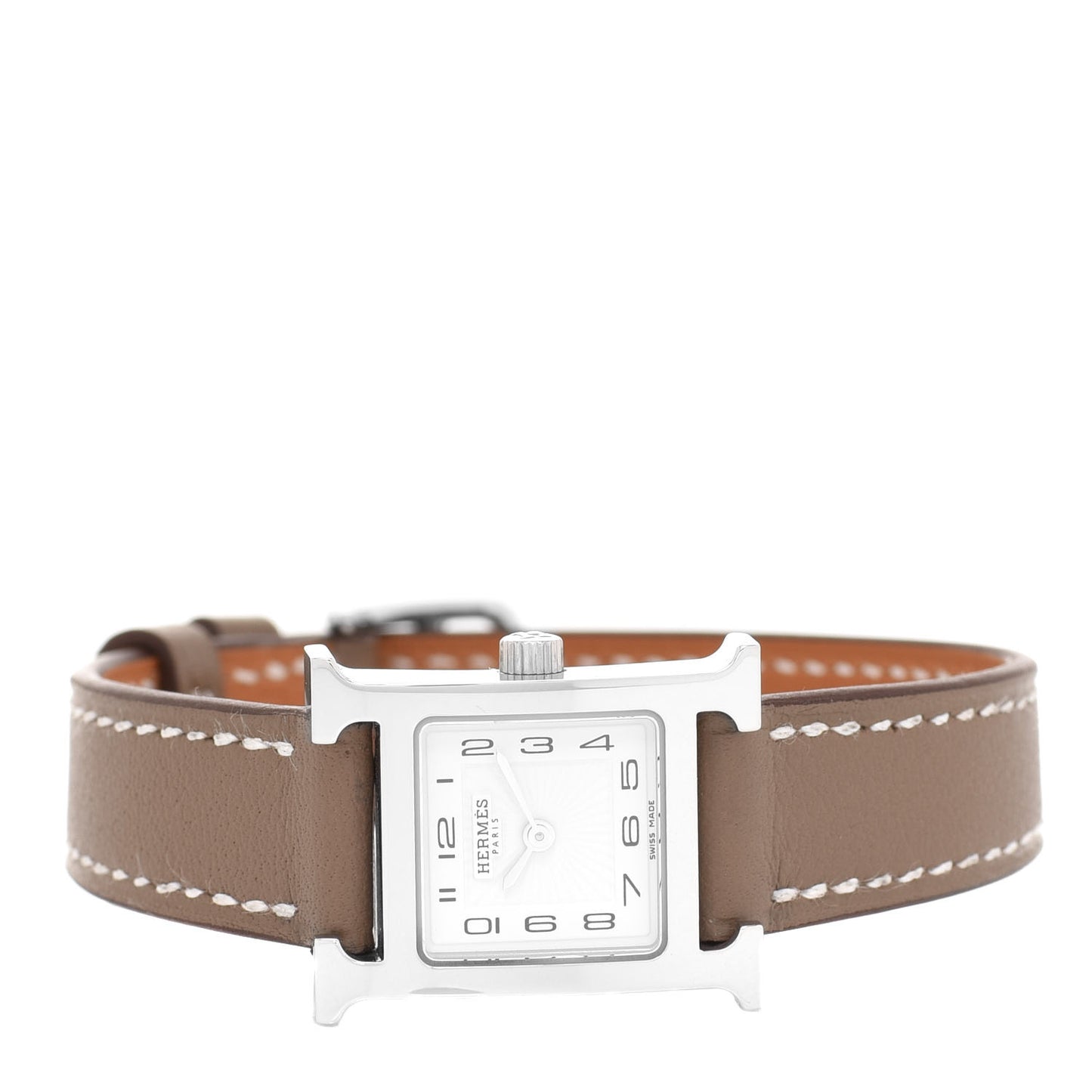 Stainless Steel Swift 17.2mm Heure H Hour Watch Etoupe