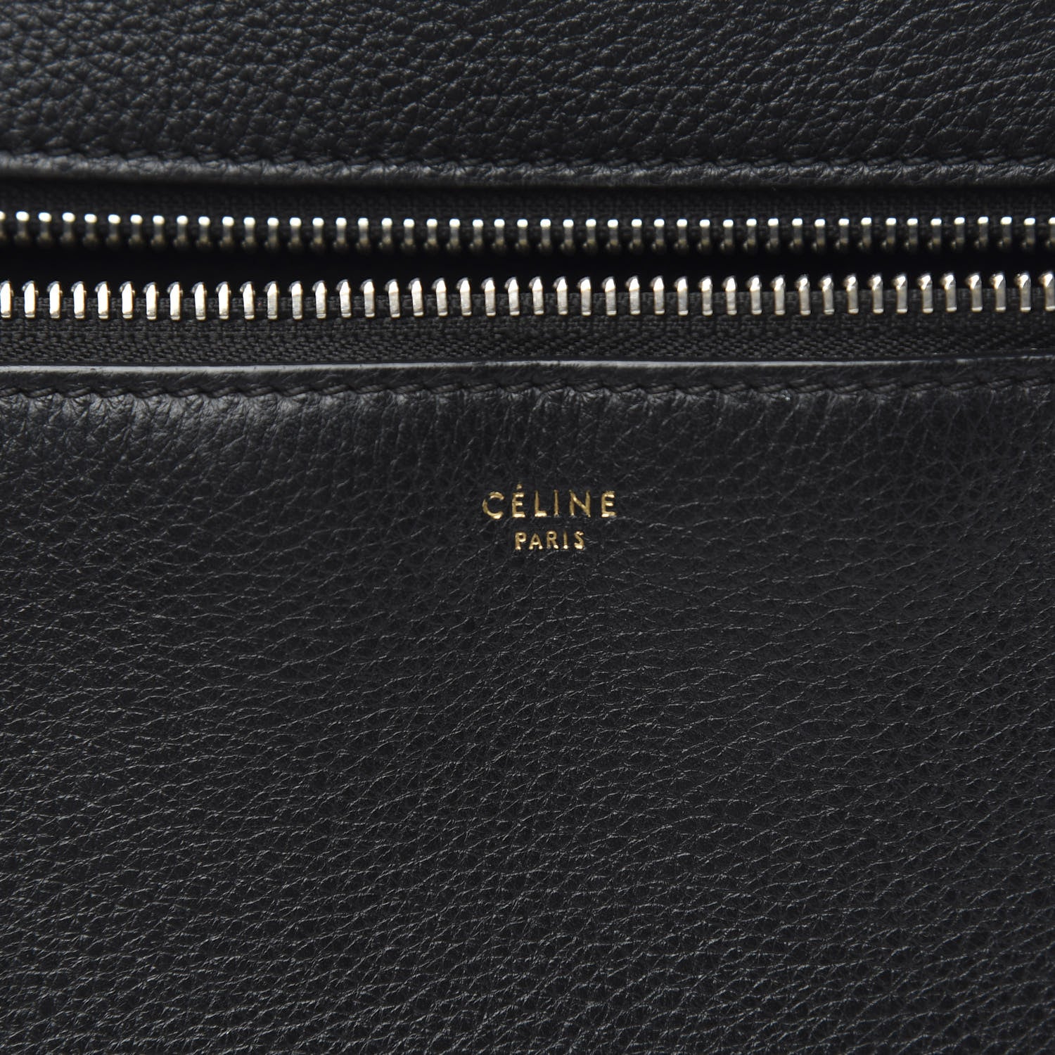 Celine Supple Calfskin Medium Edge Shoulder Bag Black 6 of 13
