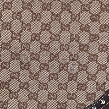 Gucci Monogram Web Studded Pelham Shoulder Bag Dark Brown 14 of 18