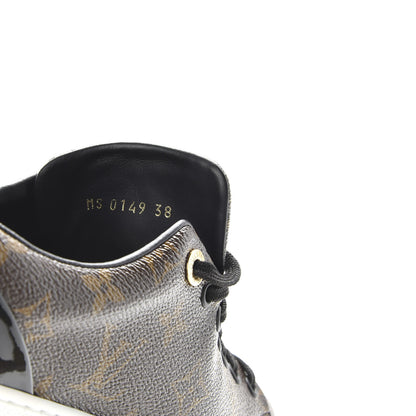 Louis Vuitton Patent Monogram Frontrow Sneakers 38 9 of 10