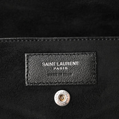 Saint Laurent Lambskin Teddy Drawstring Bag Black 7 of 11