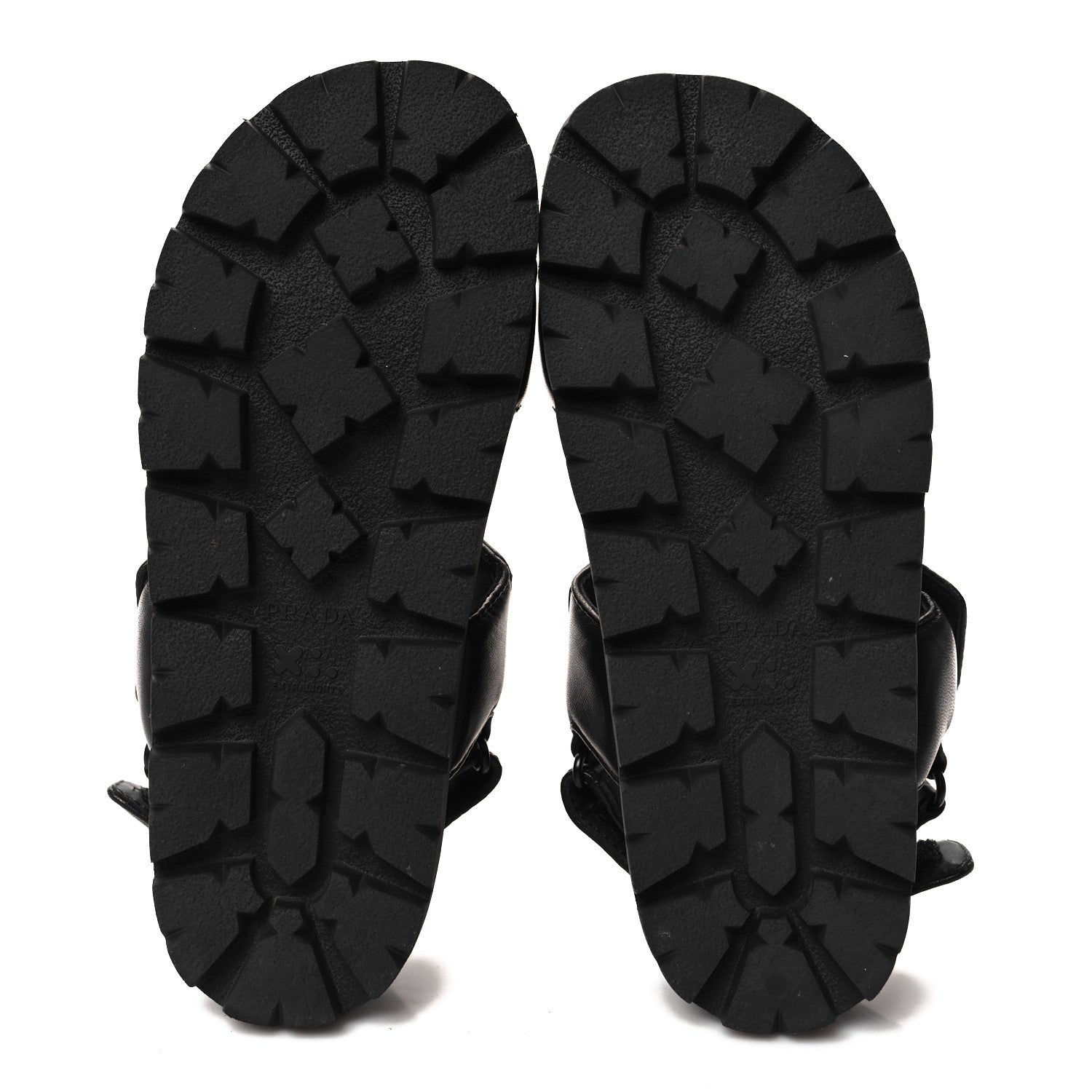 Prada Nappa Quilted Padded Slingback Sandals 37.5 Black 5 of 10