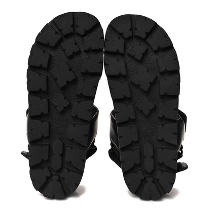 Prada Nappa Quilted Padded Slingback Sandals 37.5 Black 5 of 10