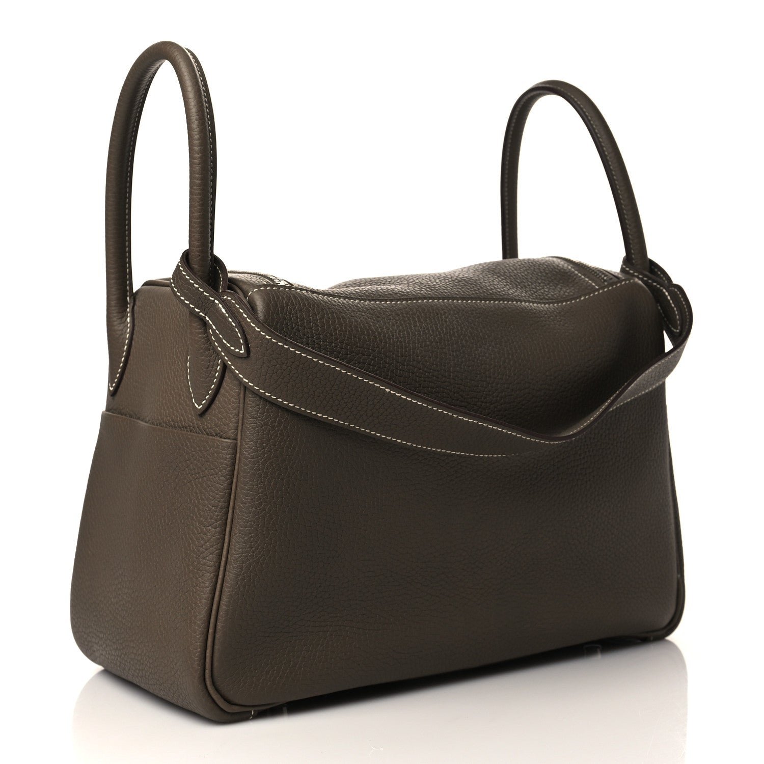 Hermes Taurillon Clemence Lindy 30 Etoupe 3 of 9