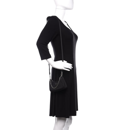 Prada Tessuto Nylon Mini Re-Edition 2000 Shoulder Bag Black 2 of 10