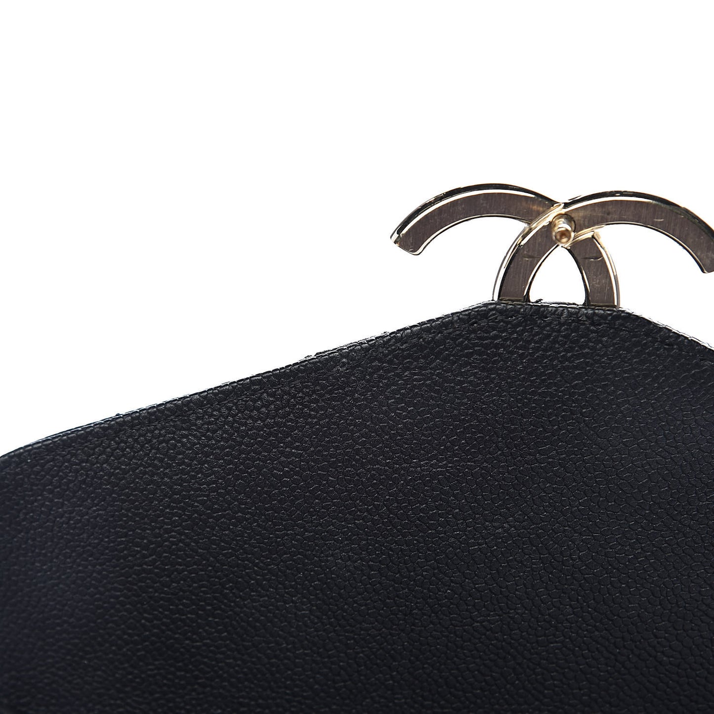 Grained Calfskin Quilted Small Cuba Top Handle Flap Black