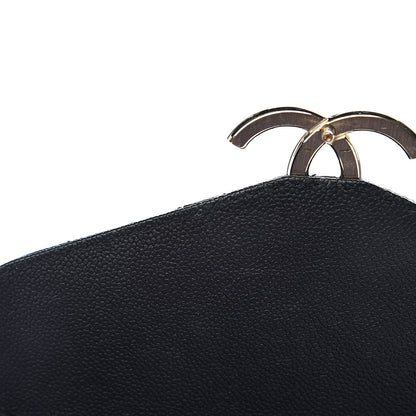 Chanel Grained Calfskin Quilted Small Cuba Top Handle Flap Black 9 of 14