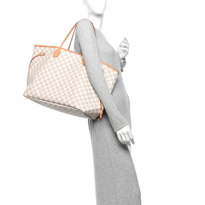 Louis Vuitton Damier Azur Neo Neverfull GM Rose Ballerine 2 of 11