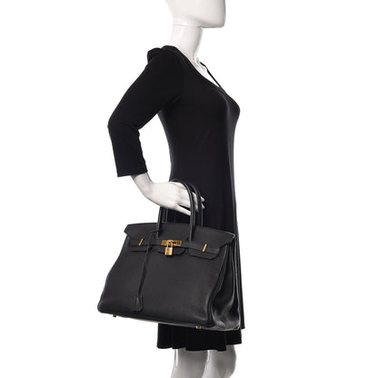 Hermes Togo Birkin 35 Black 2 of 38