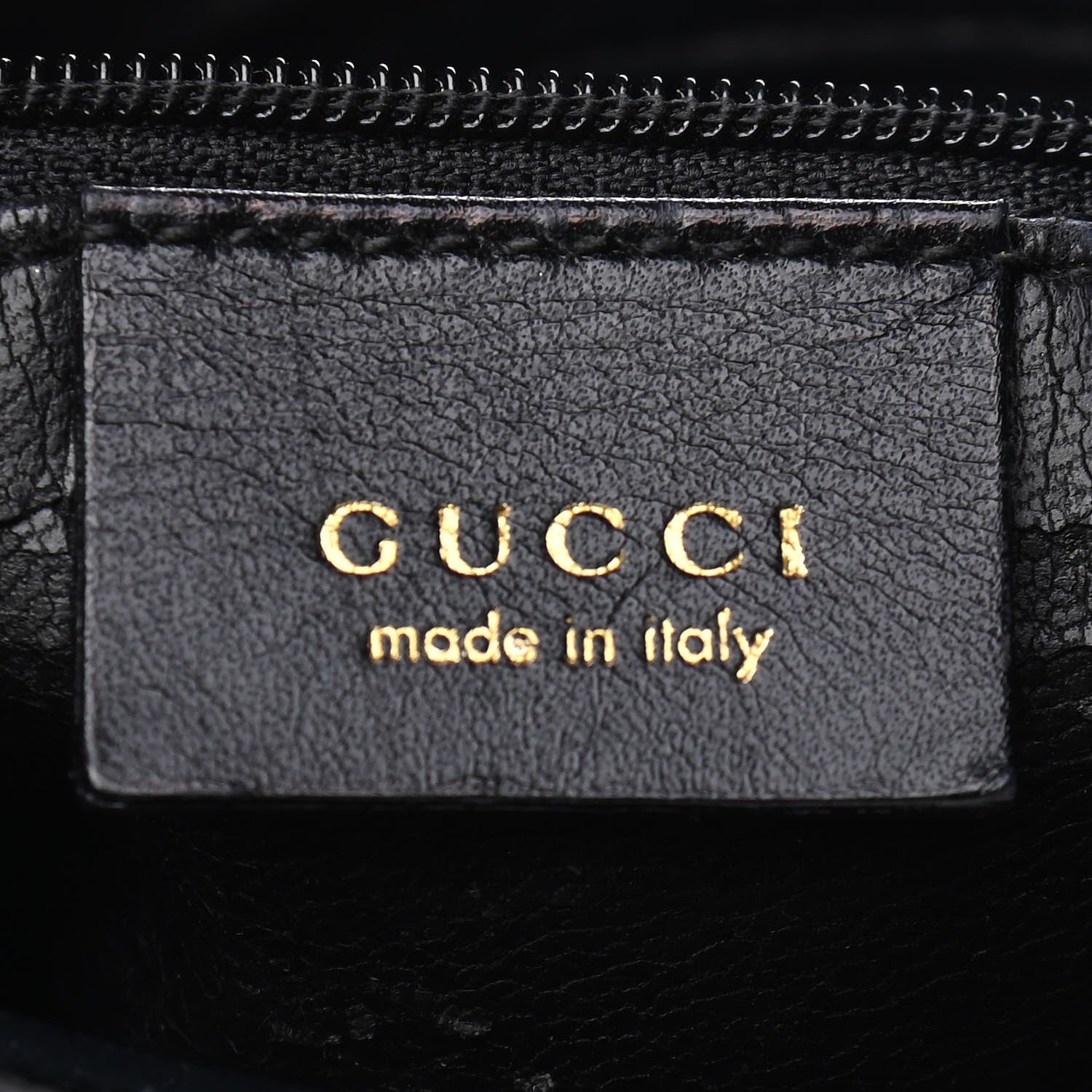 Gucci Smooth Calfskin Bamboo Handle Shoulder Bag Black 6 of 12