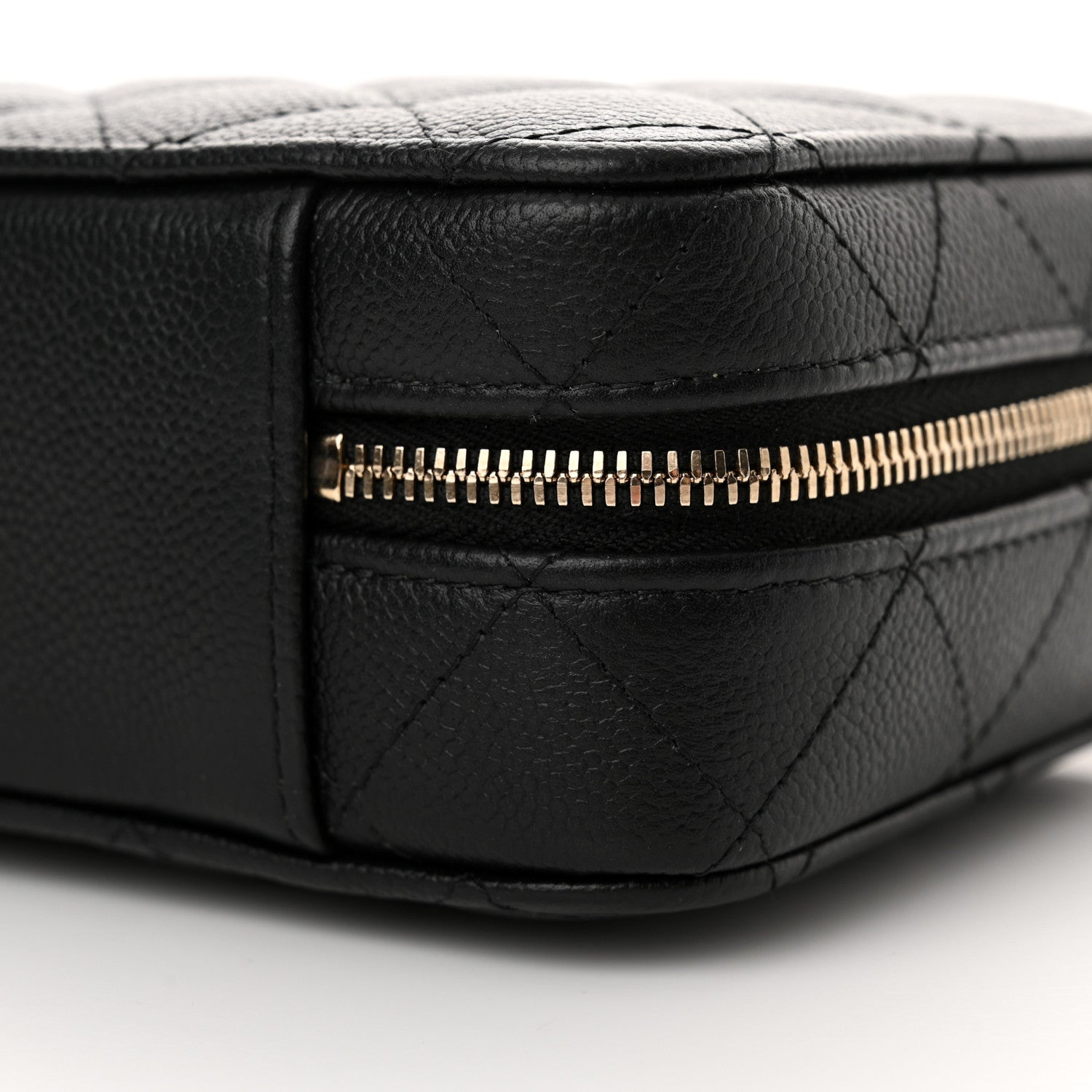Chanel Caviar Quilted Top Handle Vanity Case Black 10 of 11
