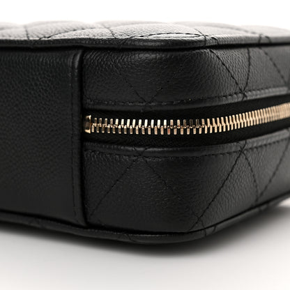 Chanel Caviar Quilted Top Handle Vanity Case Black 10 of 11