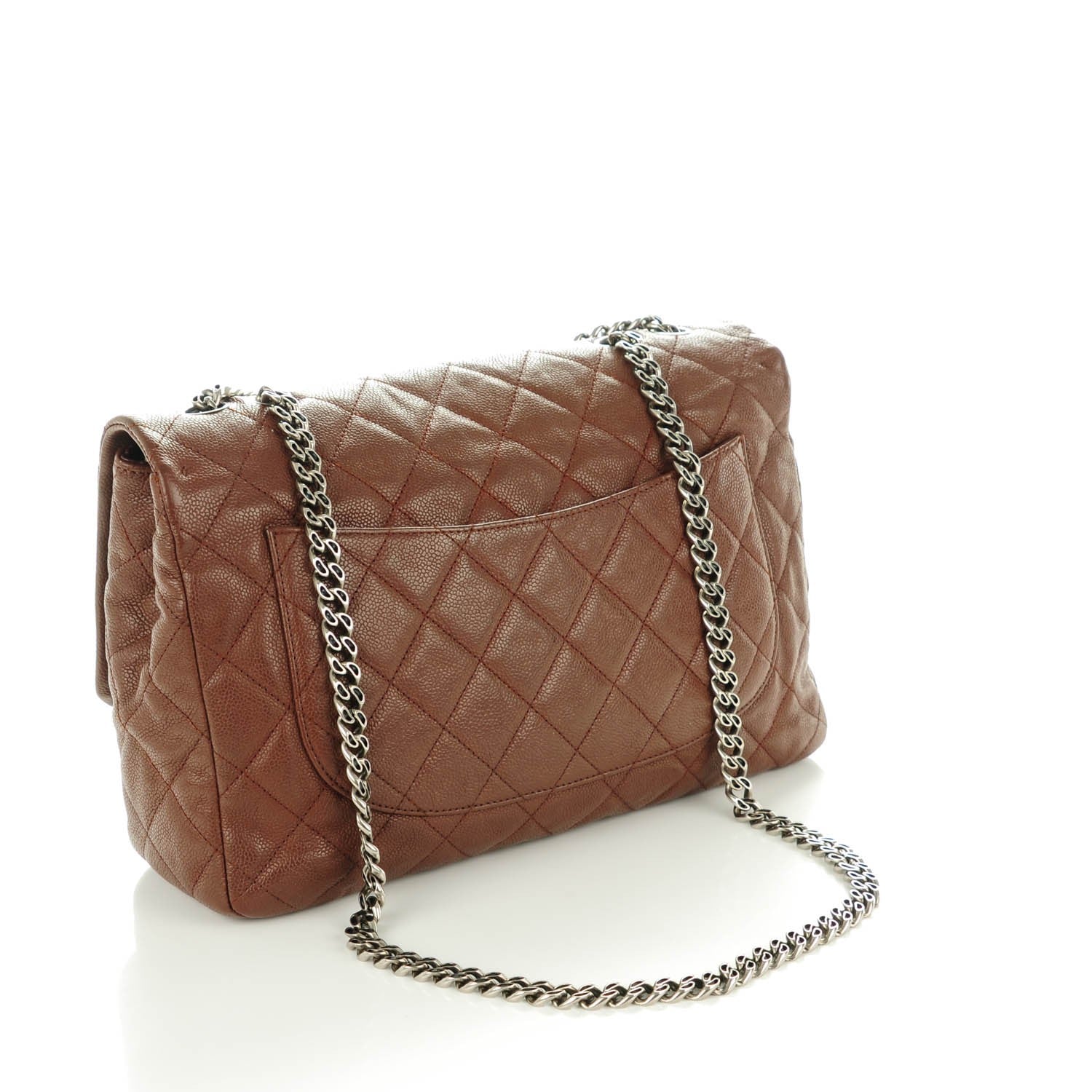 Chanel Washed Caviar Quilted 2.55 Reissue 227 Flap Brown 3 of 7