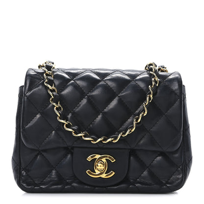 Chanel Lambskin Quilted Mini Square Flap Black 1 of 10