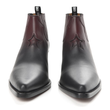 Christian Dior Matte Calfskin Ombre L.A. Ankle Boots 41 Black Rouge 2 of 9