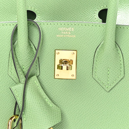 Hermes Epsom Birkin Sellier 25 Vert Criquet 7 of 11