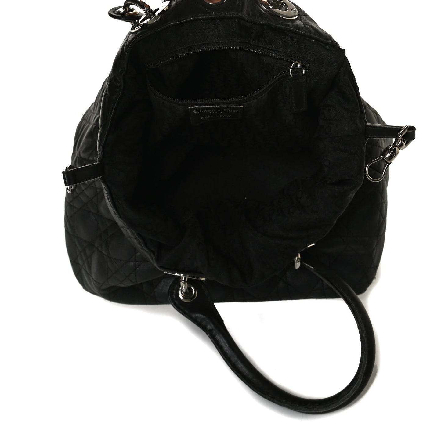 Lambskin Cannage Medium Soft Lady Dior Black