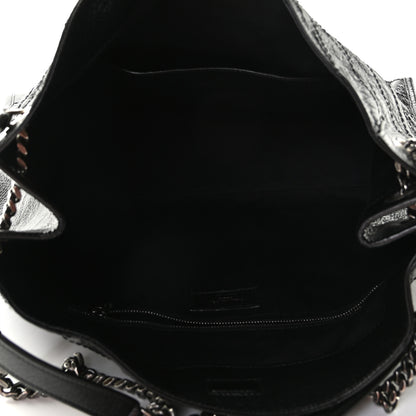 Saint Laurent Crinkled Calfskin Matelasse Monogram Niki Shoulder Bag Black 5 of 9