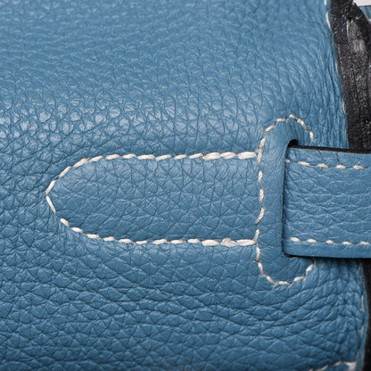 Hermes Togo Kelly Retourne 35 Blue Jean 13 of 41