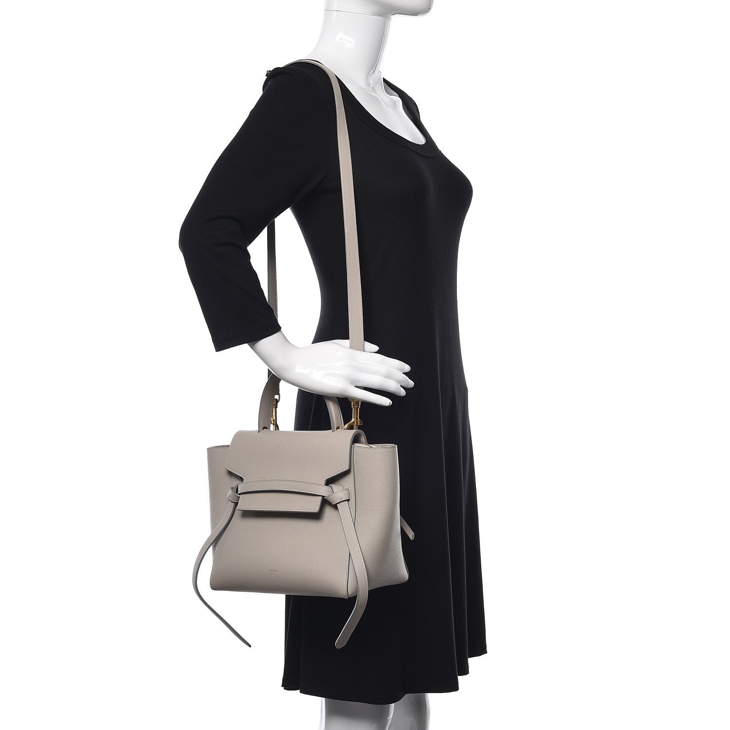 Celine Baby Grained Calfskin Micro Belt Bag Light Taupe 3 of 14