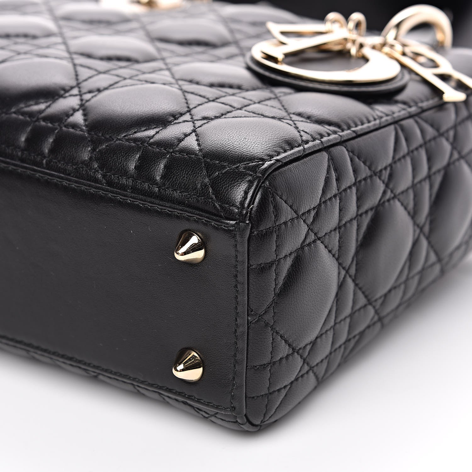 Christian Dior Lambskin Cannage Small My ABCDior Lady Dior Black 9 of 13