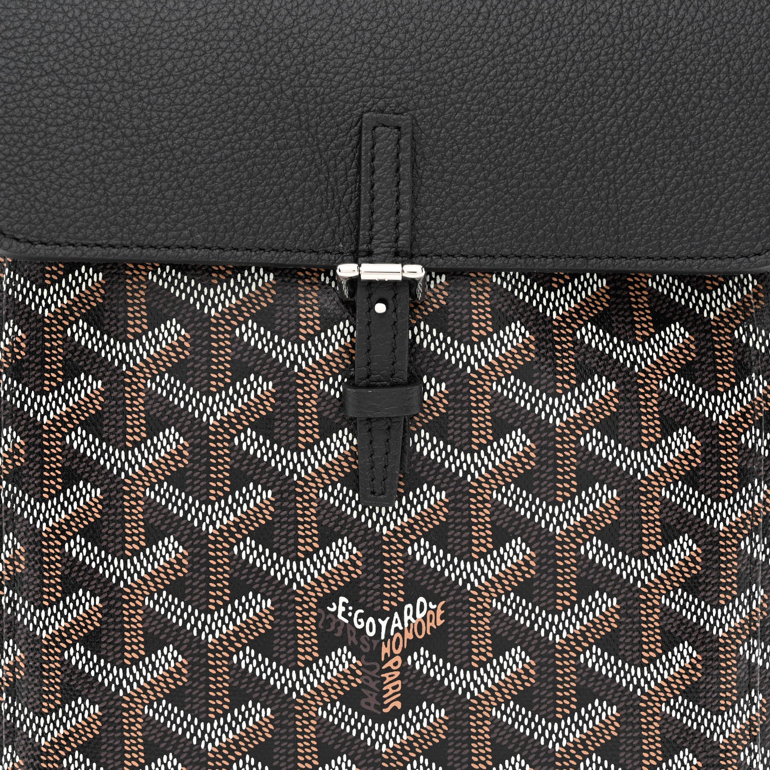 Goyard Goyardine Calfskin Mini Alpin Backpack Black 7 of 9