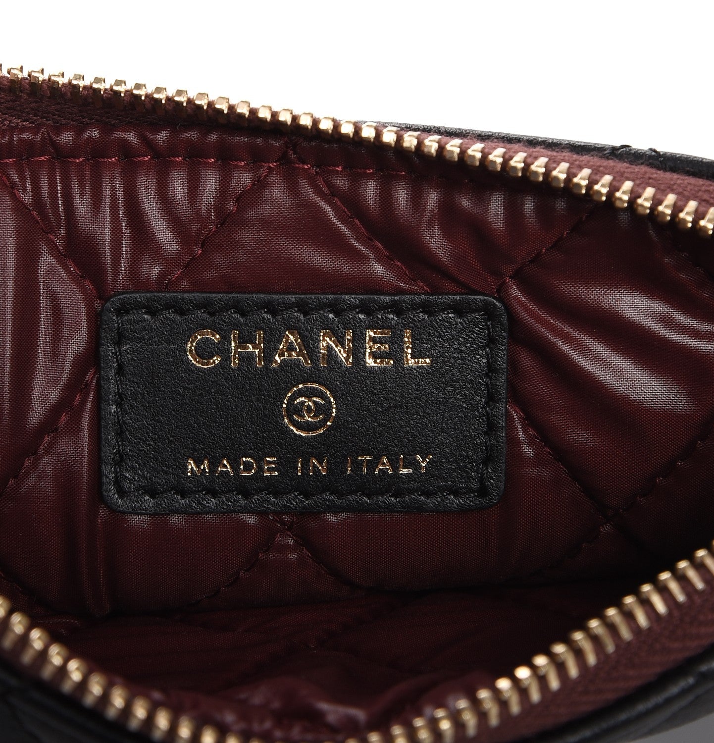 Chanel Lambskin Quilted Small Cosmetic Case Black 7 of 8