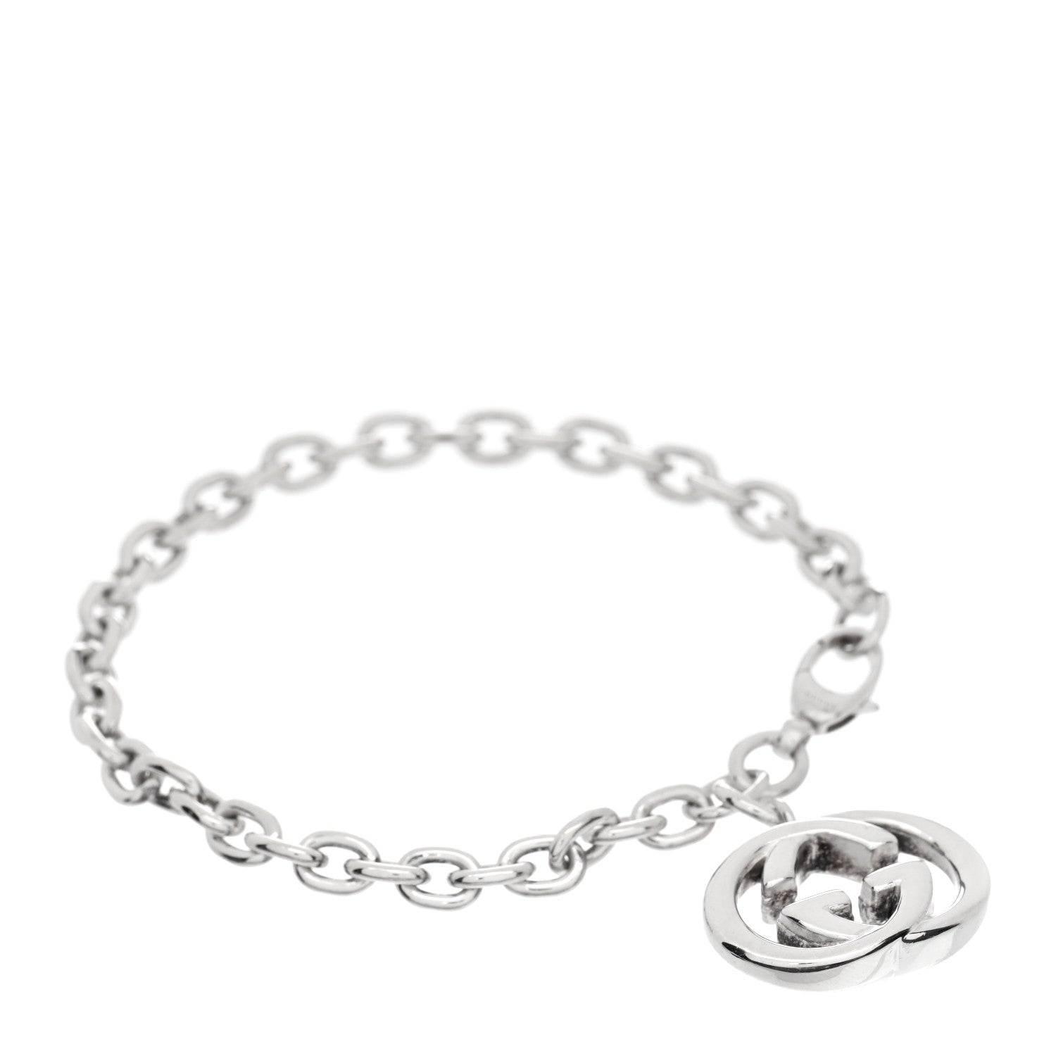 Gucci Sterling Silver Britt Charm Bracelet 1 of 4