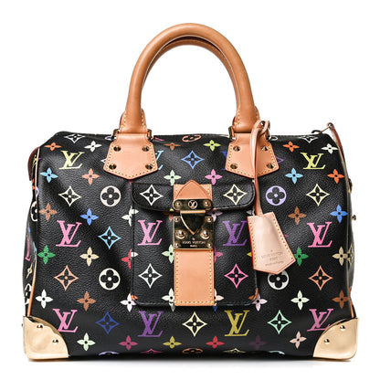 Louis Vuitton Monogram Multicolor Speedy 30 Black 1 of 15