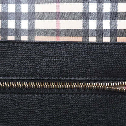 Burberry Calfskin Crest Embossed Large Tote Black 6 of 8