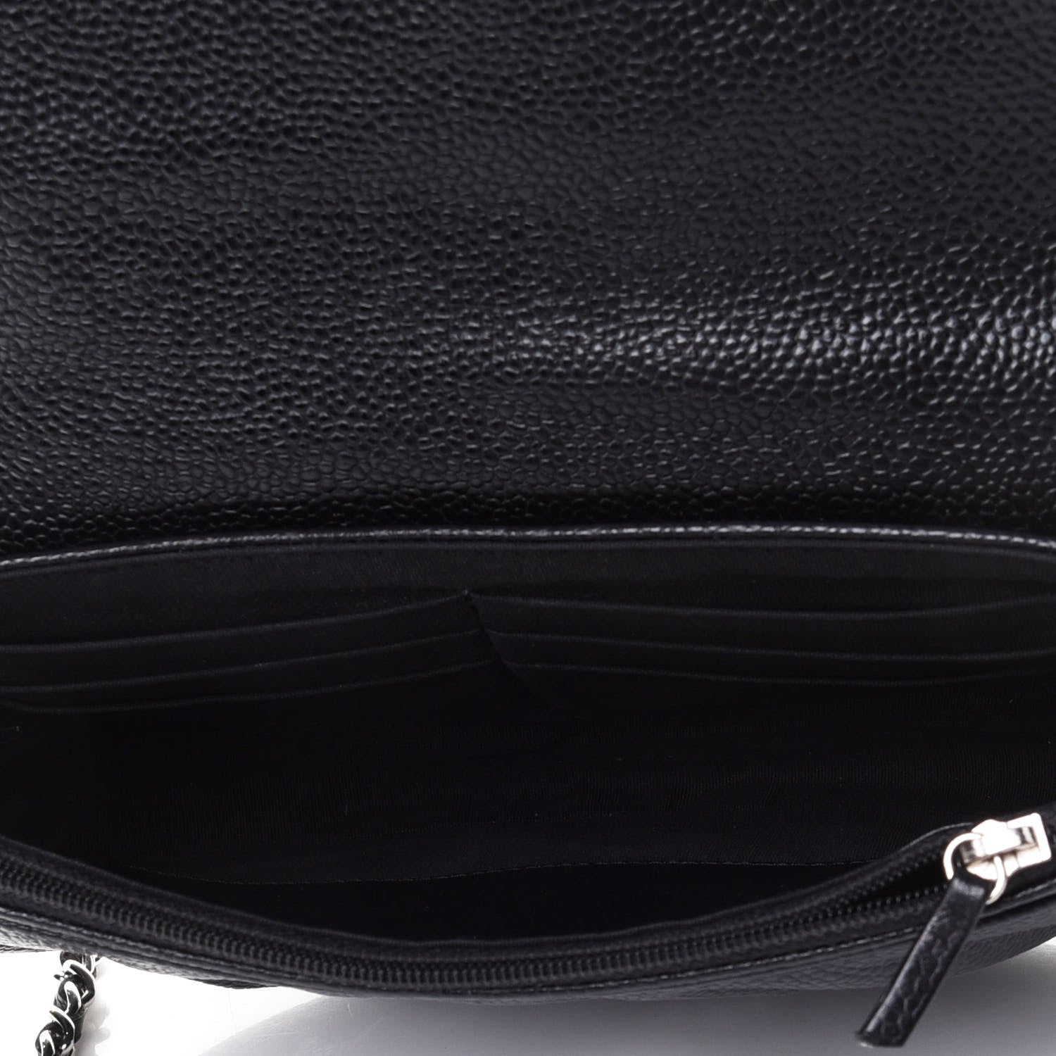 Chanel Caviar Half Moon Wallet On Chain WOC Black 4 of 4