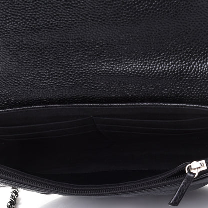 Chanel Caviar Half Moon Wallet On Chain WOC Black 4 of 4