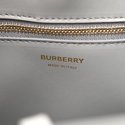 Burberry Crocodile Embossed Calfskin Mini Frances Tote Cloud Grey 6 of 11