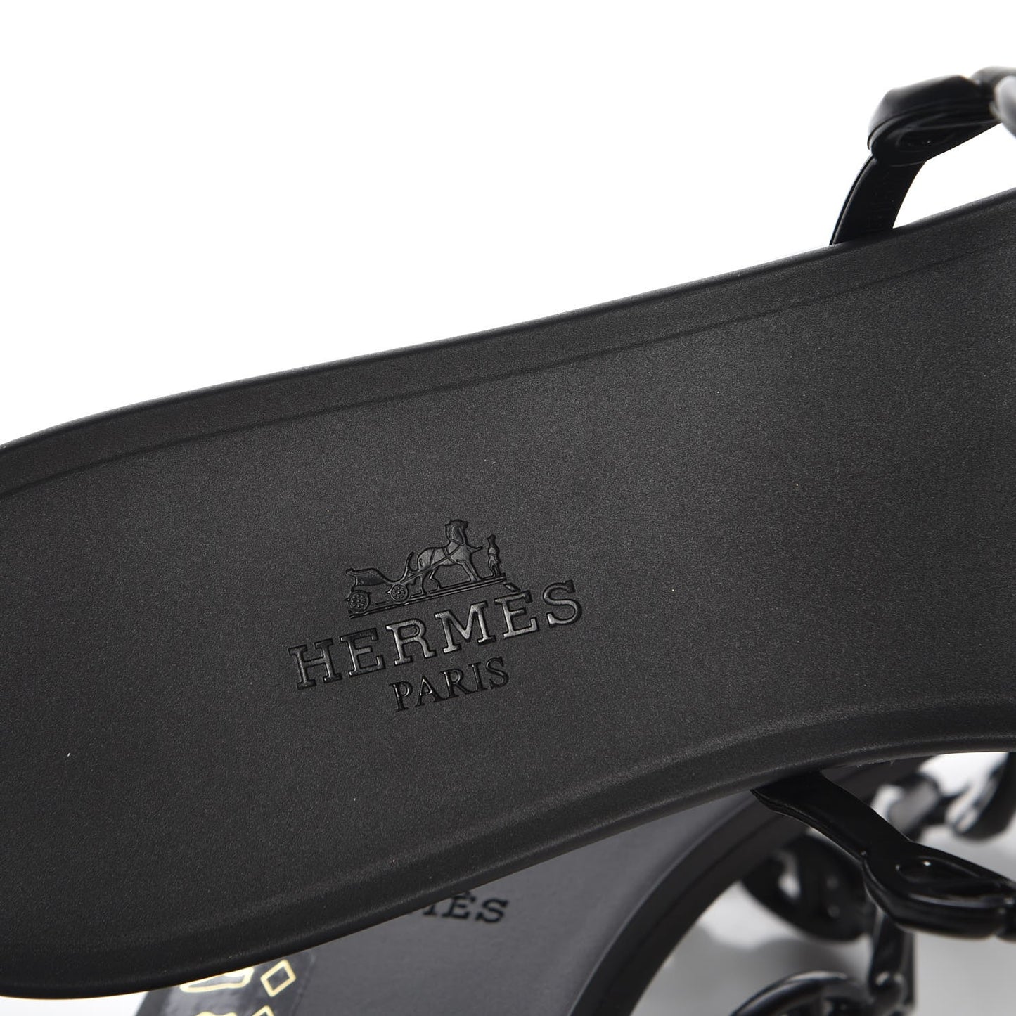 Rubber Chaine d'Ancre Rivage Sandals 40 Black