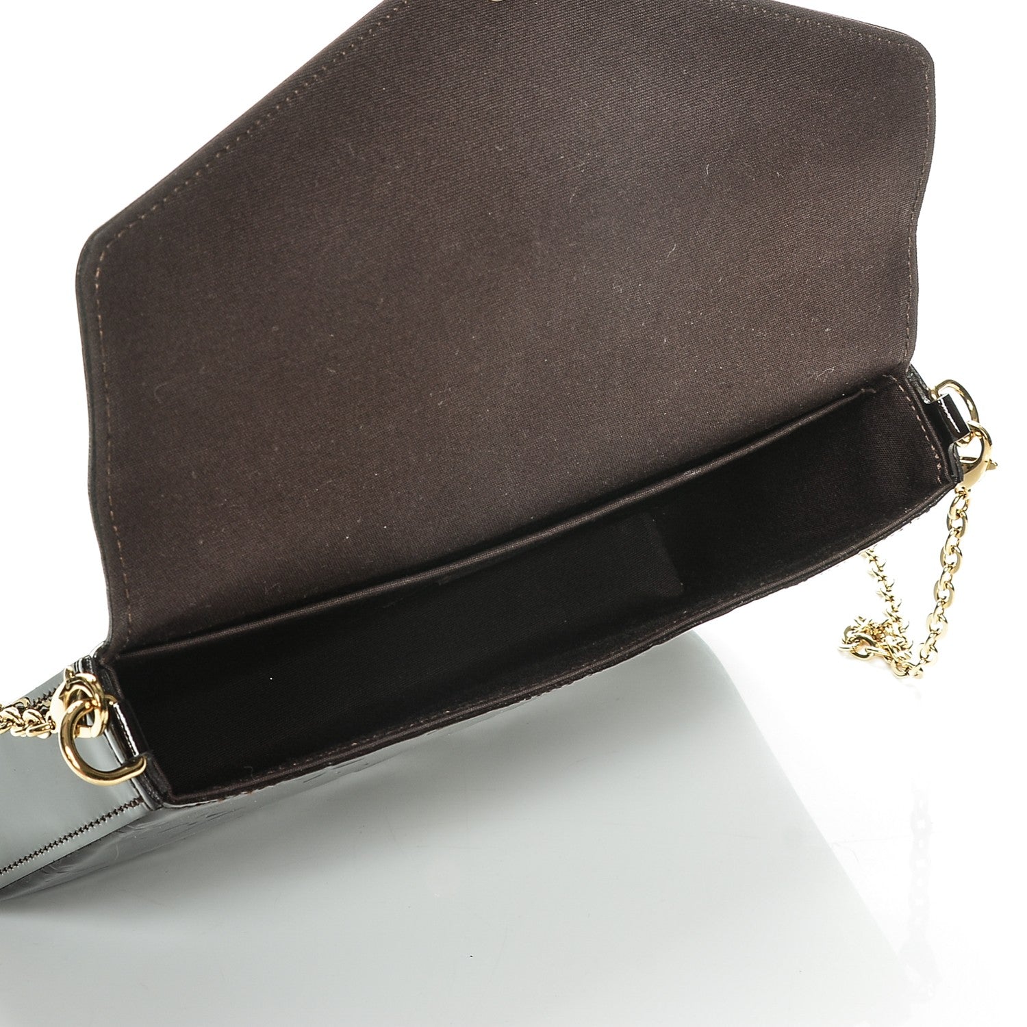 Louis Vuitton Vernis Pochette Felicie Chain Wallet Amarante 6 of 9