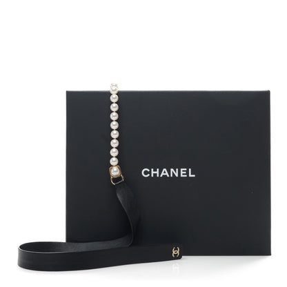 Chanel Lambskin Pearl CC Chain Belt S Black 5 of 5