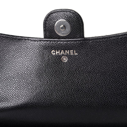 Chanel Caviar Quilted Flap Phone Holder With Chain Black 7 of 11