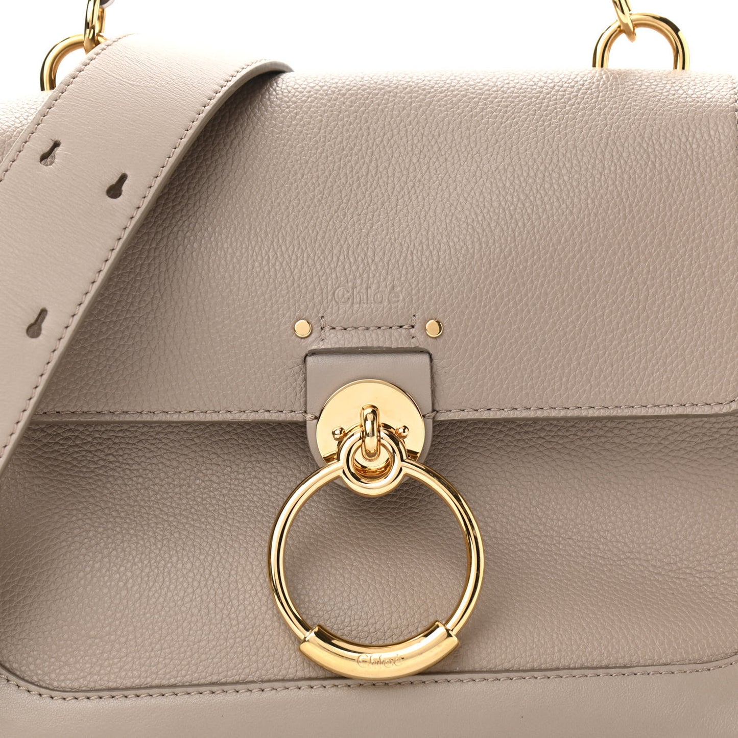 Calfskin Small Tess Day Bag Motty Grey