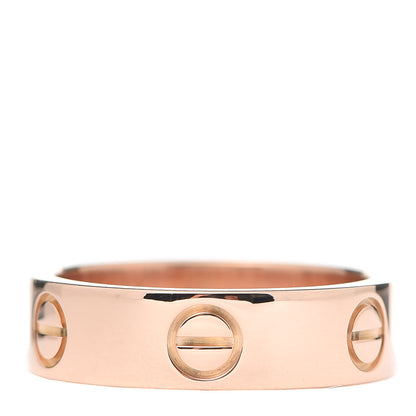 Cartier 18K Pink Gold 5.5mm LOVE Ring 55 7.25 1 of 4