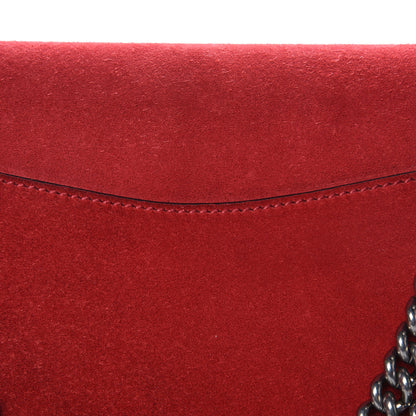 Gucci Suede Vitello Velvet Medium Dionysus Shoulder Bag Vulcanic Red 10 of 14